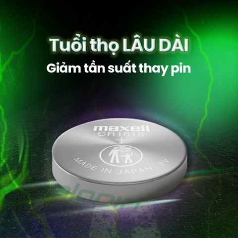 Pin Maxell CR1616 Lithium 3V (Vỉ 1 Viên) - Chính Hãng