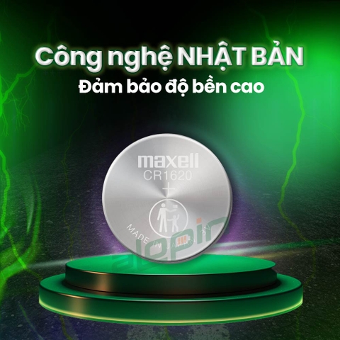 Pin Maxell CR1620 Lithium 3V (Vỉ 1 Viên) - Chính Hãng