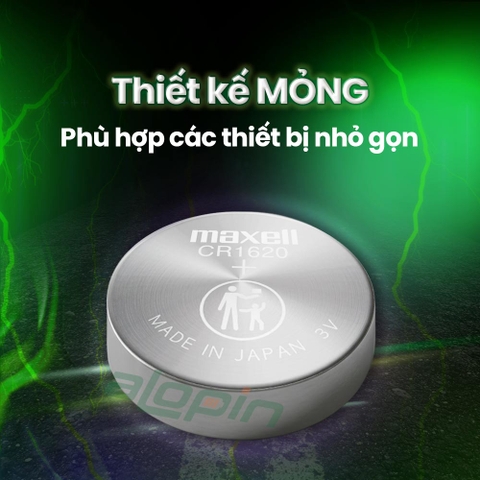 Pin Maxell CR1620 Lithium 3V (Vỉ 1 Viên) - Chính Hãng