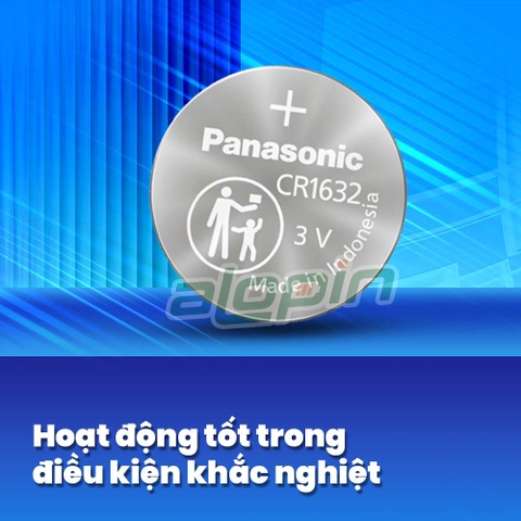 Pin Panasonic CR1632 Lithium 3V - Chính Hãng