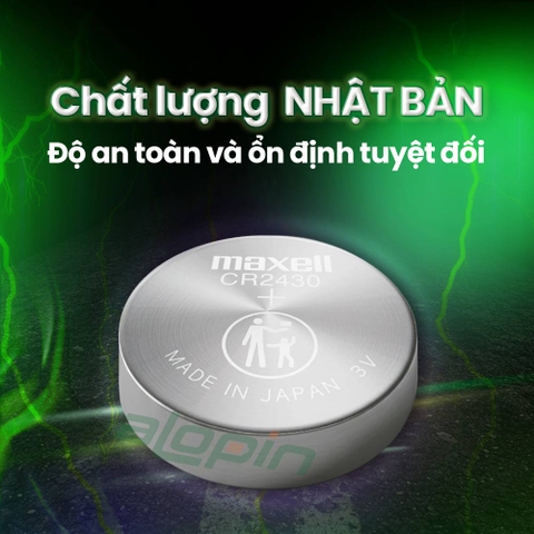 Pin Maxell CR2430 Lithium 3V (Vỉ 1 Viên) - Chính Hãng