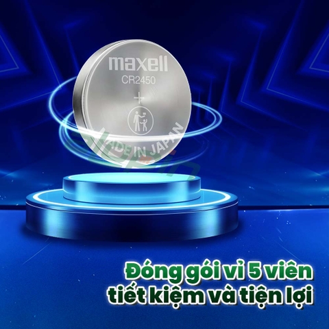 Pin Maxell CR2450 Lithium 3V - Chính Hãng
