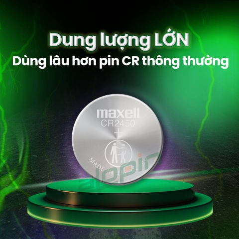Pin Maxell CR2450 Lithium 3V (Vỉ 1 Viên) - Chính Hãng