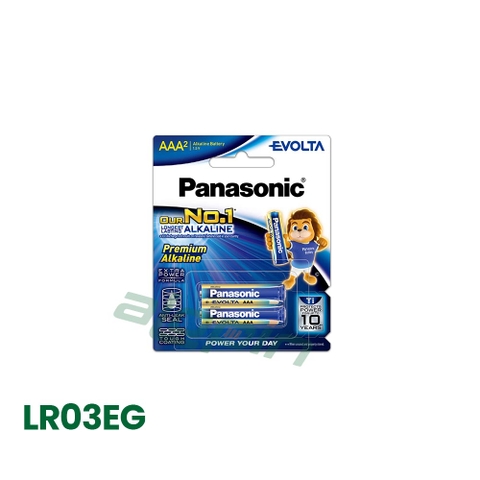 Pin Panasonic Evolta Premium Alkaline AAA / LR03EG 1.5V (Vỉ 2 Viên) - Chính Hãng