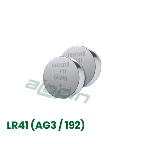 Pin Maxell Alkaline LR41 (AG3 / 192) - Chính Hãng