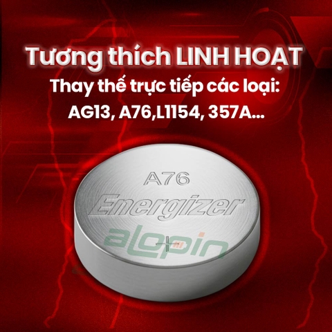 Pin Energizer Alkaline LR44 / A76 - Chính Hãng