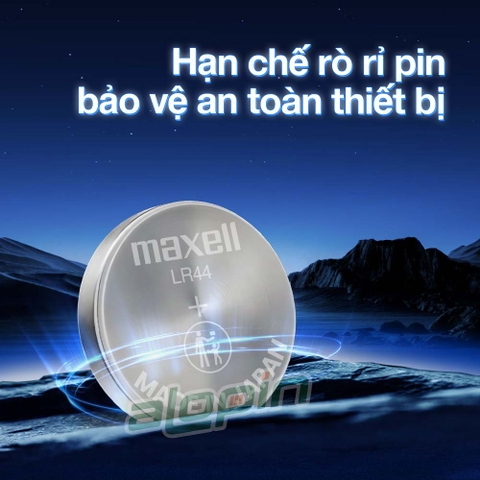 Pin Maxell Alkaline LR44 (AG13/ A76) - Chính Hãng