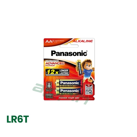 Pin Panasonic Alkaline AA / LR6T 1.5V (Vỉ 2 Viên) - Chính Hãng