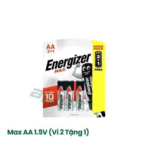 Pin Energizer Max AA 1.5V (Vỉ 2 Tặng 1) - Chính Hãng