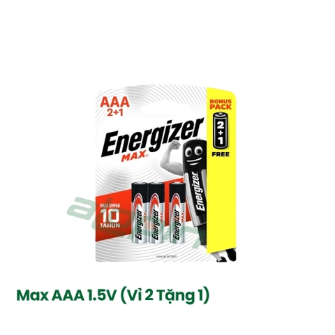 Pin Energizer Max AAA 1.5V (Vỉ 2 Tặng 1) - Chính Hãng