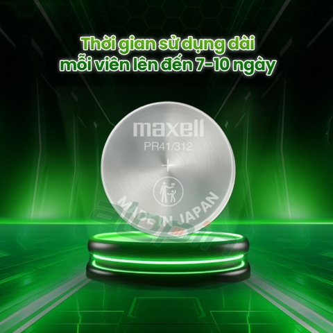 Pin Maxell PR41 / 312 (Vỉ 6 Viên) - Chính Hãng