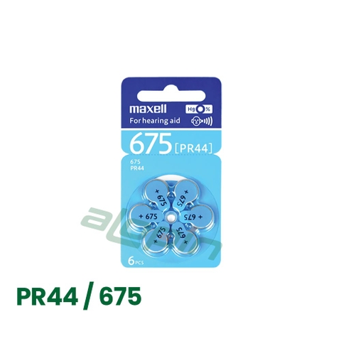 Pin Maxell PR44/ 675 (Vỉ 6 Viên) - Chính Hãng