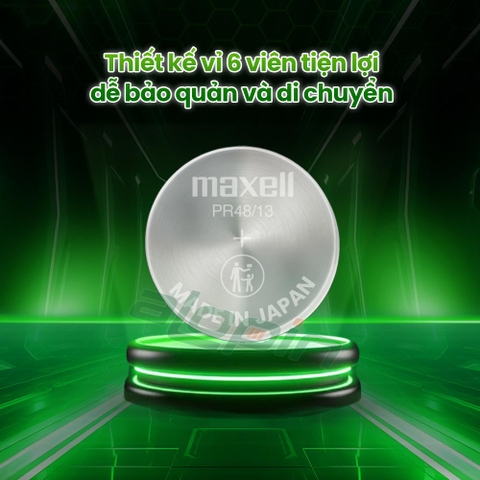 Pin Maxell PR48/ 13 (Vỉ 6 Viên) - Chính Hãng
