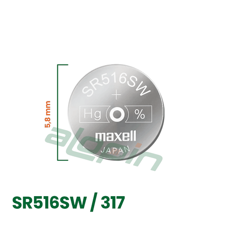 Pin Maxell SR516SW/ 317 (Vỉ 1 Viên) - Chính Hãng