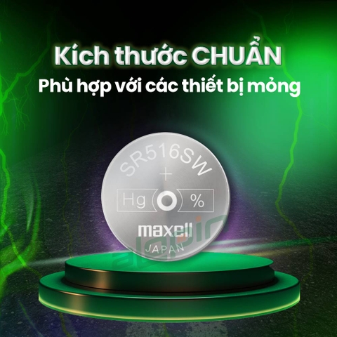 Pin Maxell SR516SW/ 317 (Đồng Hồ Đeo Tay) - Chính Hãng
