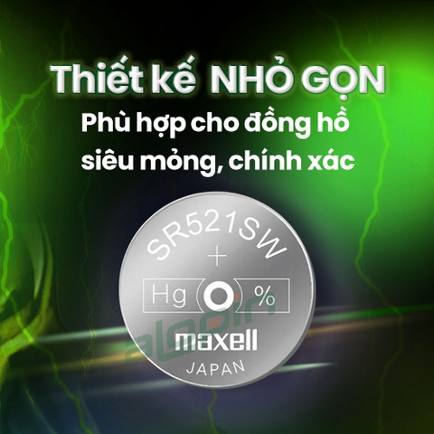 Pin Maxell SR521SW/ 379 (Vỉ 1 Viên) - Chính Hãng