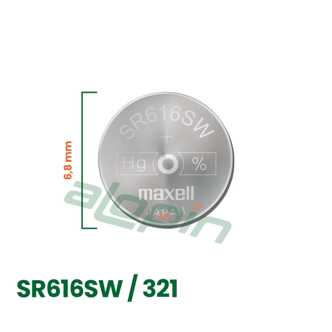 Pin Maxell SR616SW/ 321 (Vỉ 1 Viên) - Chính Hãng