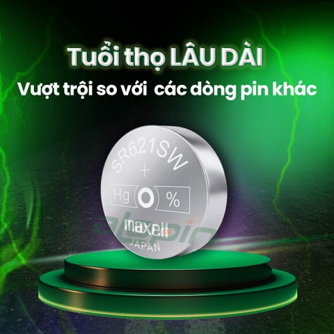 Pin Maxell SR621W / 363 (Đồng Hồ Đeo Tay) - Chính Hãng