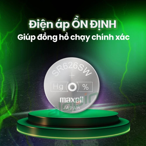 Pin Maxell SR626SW/ 377 (Đồng Hồ Đeo Tay) - Chính Hãng