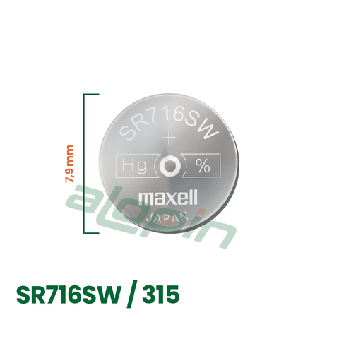 Pin Maxell SR716SW/ 315 (Đồng Hồ Đeo Tay) - Chính Hãng