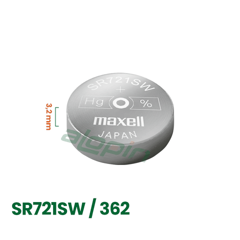 Pin Maxell SR721SW / 362 (Đồng Hồ Đeo Tay) - Chính Hãng