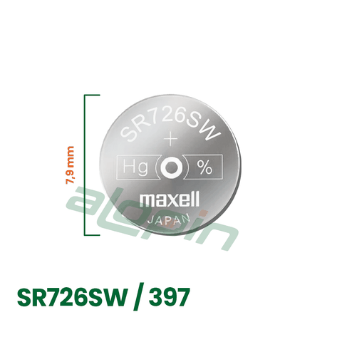 Pin Maxell SR726SW/ 397 (Đồng Hồ Đeo Tay) - Chính Hãng