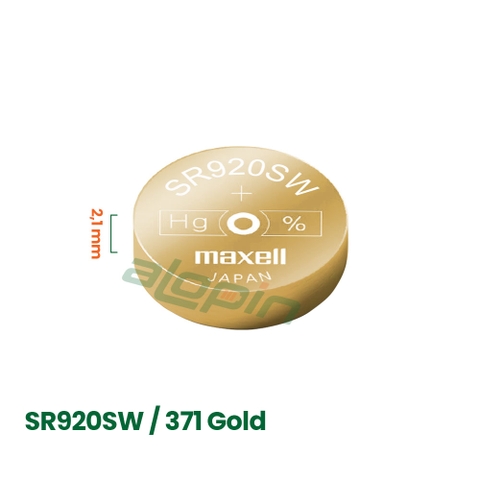 Pin Maxell SR920SW / 371 Gold (Đồng Hồ Đeo Tay) - Chính Hãng