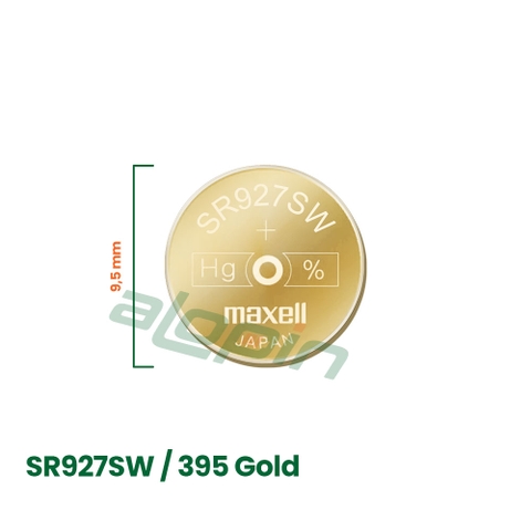 Pin Maxell SR927SW/ 395 Gold (Đồng Hồ Đeo Tay) - Chính Hãng