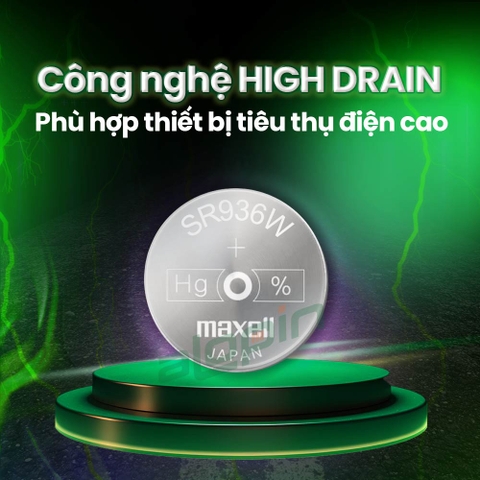 Pin Maxell SR936W / 380 (Đồng Hồ Đeo Tay) - Chính Hãng