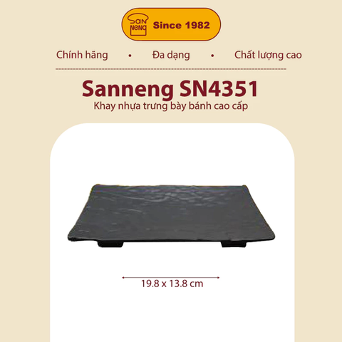 Sanneng SN4351 - Khay nhựa trưng bày bánh cao cấp