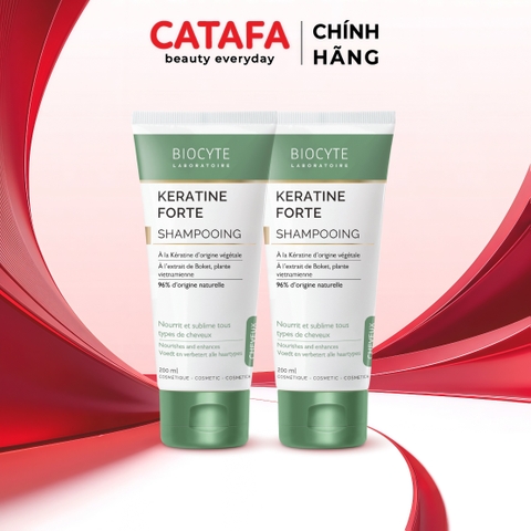 Combo 2 B12 Dầu gội hỗ trợ giảm gãy rụng tóc Keratine Forte Shampooing - Biocyte