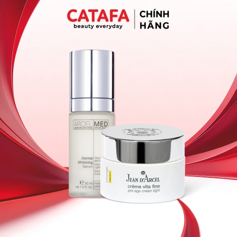 Combo J76 + J106 (Crème Vita Fine + Dermal Whitening Serum) - Jean d'Arcel