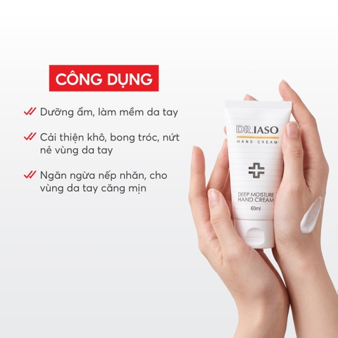 D24 Kem dưỡng ẩm da tay Deep Moisture Hand Cream - Dr IASO