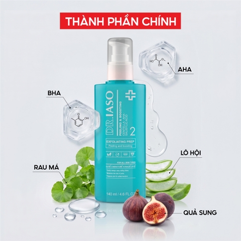 D33 Sản phẩm giúp làm sáng mịn da Exfoliating Prep - Dr IASO