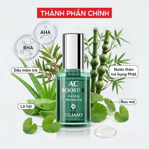 D41 Tinh chất AC Booster giúp giảm mụn và làm mịn da  Ac Booster - Dr IASO