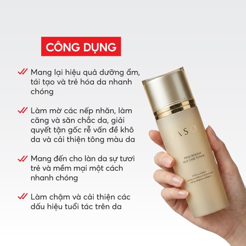 I17 Nước cân bằng da giúp giảm nếp nhăn Progressive Age Care Toner - IASO