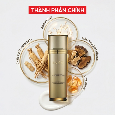 I18 Sữa dưỡng ẩm giúp săn chắc da và giảm nếp nhăn Progressive Age Care Emulsion - IASO