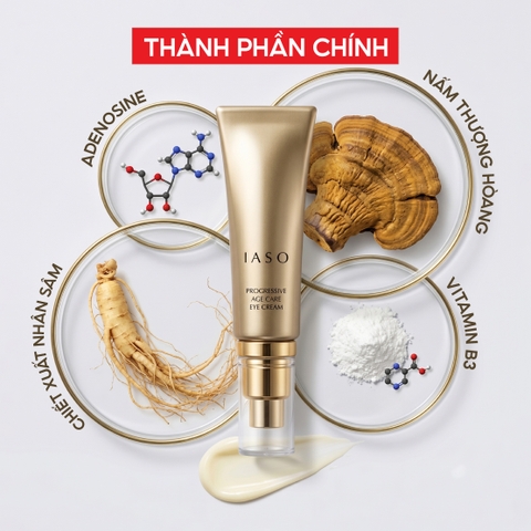 I21 Kem dưỡng vùng mắt giúp săn chắc da và giảm nếp nhăn Progressive Age Care Eye Cream - IASO