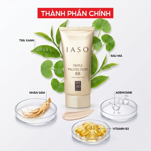 I30 Kem nền trang điểm Triple Protection Base SPF30 PA++ - IASO