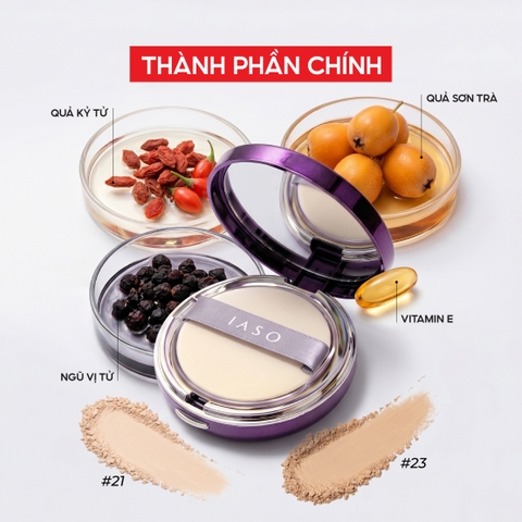 Combo I30 + I69 (Triple Protection Base SPF30 PA++ + Smart Powder Pact SPF30/PA+++ #21) - IASO