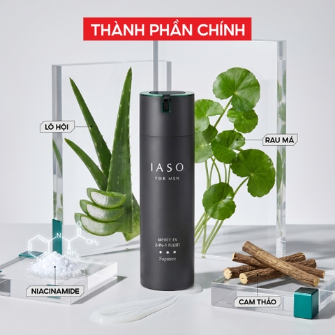 I81 Tinh chất dưỡng da dành cho nam giới For Men White EX-2in-1 Fluid Superme - IASO
