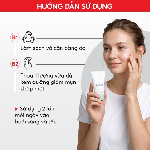 J10 Kem dưỡng 24h giúp giảm dầu, hỗ trợ ngăn ngừa mụn Clearing Cream - Jean d'Arcel