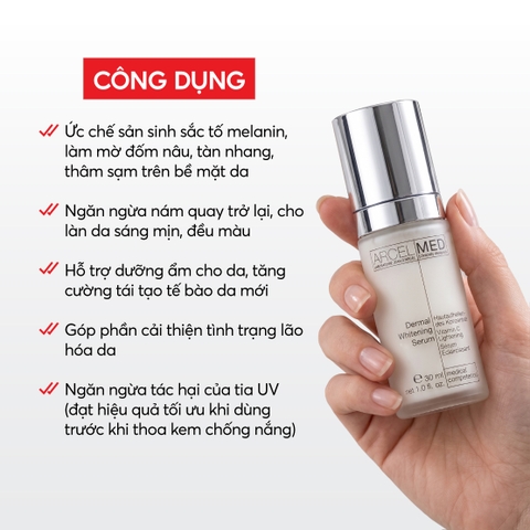 Combo 2 J106 Tinh chất giúp làm trắng sáng da và mờ vết nám Dermal Whitening Serum - Jean d'Arcel