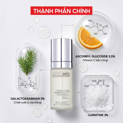 J106 Tinh chất giúp làm trắng sáng da và mờ vết nám Dermal Whitening Serum - Jean d'Arcel