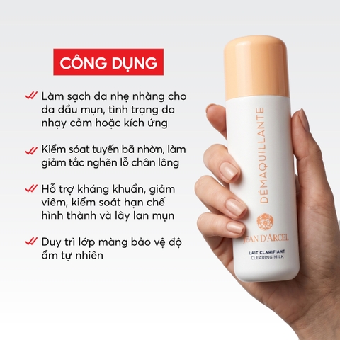 Combo J107 + J11 (Clearing Milk + Blemish Control) - Jean d'Arcel