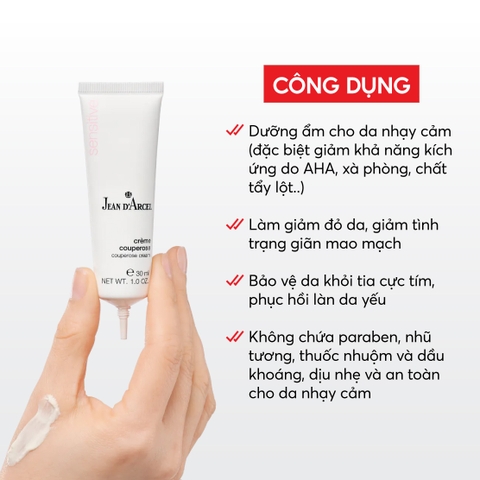 J118 Kem Couperose dưỡng ẩm và làm dịu da nhạy cảm Couperose Cream - Jean d'Arcel