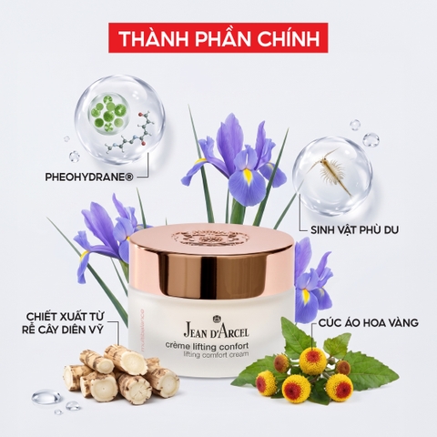 J14 Kem dưỡng giúp giảm nhăn và săn chắc da Crème Lifting Confort - Jean d'Arcel