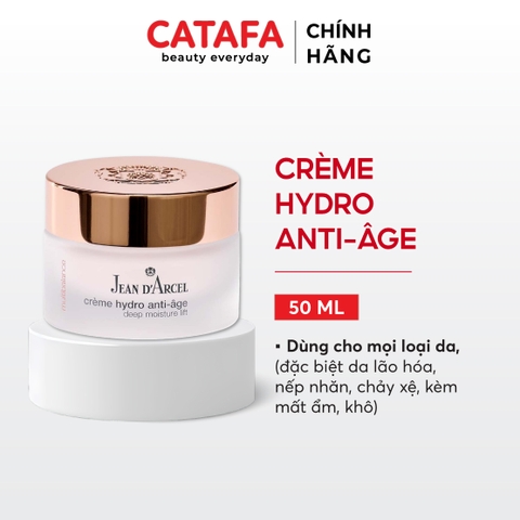 J183 Kem dưỡng ẩm giúp giảm nhăn và săn chắc da Crème Hydro Anti-âge - Jean d'Arcel