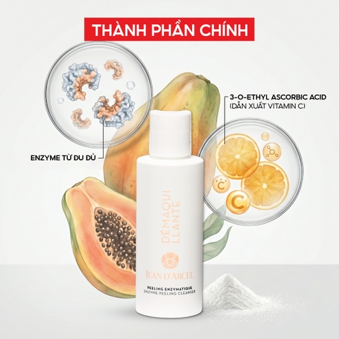 J221 Bột enzyme giúp làm sạch tế bào da chết  Enzyme Peeling Cleanser - Jean d'Arcel