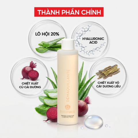 J224 Khoáng giúp dưỡng ẩm và làm mịn da Hydrating Toner - Jean d'Arcel